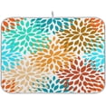 thumbnail image 1 of FREEAMG Summer Flower Pattern Dish Drying Mat for Kitchen Counter,Super Quick Absorbent Composite Sponge Dish Drying Pad,Heat Resistant Non-Slip Rack Tableware Mat, 16x18 Inch, 1 of 7