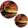 thumbnail image 1 of FREEAMG Sunset Lighthouse Trivets Pot Holders Set of 2 Decoration Potholders for Kitchens Pure Cotton Thread Weave Trivets,Hot Pads for Kitchens,Coasters,Placemats,Spoon, 1 of 7