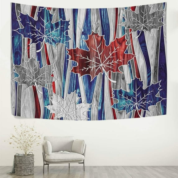 FREEAMG Tapestry Abstract Autumn Fall Maple Leaf Tapestry Wall Hanging Decorative Wall Tapestries Wall Art Wall Blanket Bedding Tapestry for Bedroom Living Room Dorm Home Decor 60"x40"