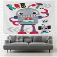 thumbnail image 1 of FREEAMG Tapestry Cute Cartoon Robot Robotic Dog Tapestry Wall Hanging Decorative Wall Tapestries Wall Art Wall&nbsp;Blanket&nbsp;Bedding Tapestry for Bedroom Living Room Dorm Home Decor 60"x40", 1 of 7