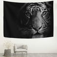thumbnail image 1 of FREEAMG Tapestry Stunning Tiger Black Tapestry Wall Hanging Decorative Wall Tapestries Wall Art Wall&nbsp;Blanket&nbsp;Bedding Tapestry for Bedroom Living Room Dorm Home Decor 80"x60", 1 of 7