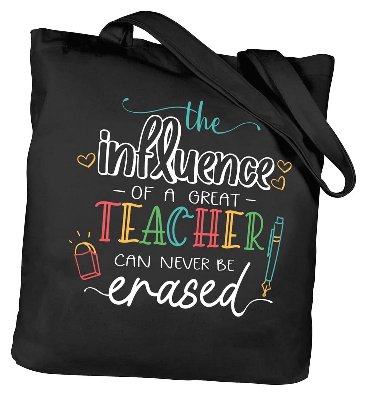 FREEAMG Teacher Appreciation Tote Bag for Women - Valentine's Day ...