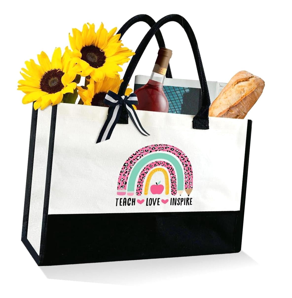 FREEAMG Teacher Tote Bag for Women, Teacher Appreciation from Student ...