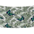 thumbnail image 1 of FREEAMG Tropical Leaf Butterfly Tapestry Aesthetic Tapestry Wall Hanging for Home Decor 80" x 60" Inches, 1 of 6