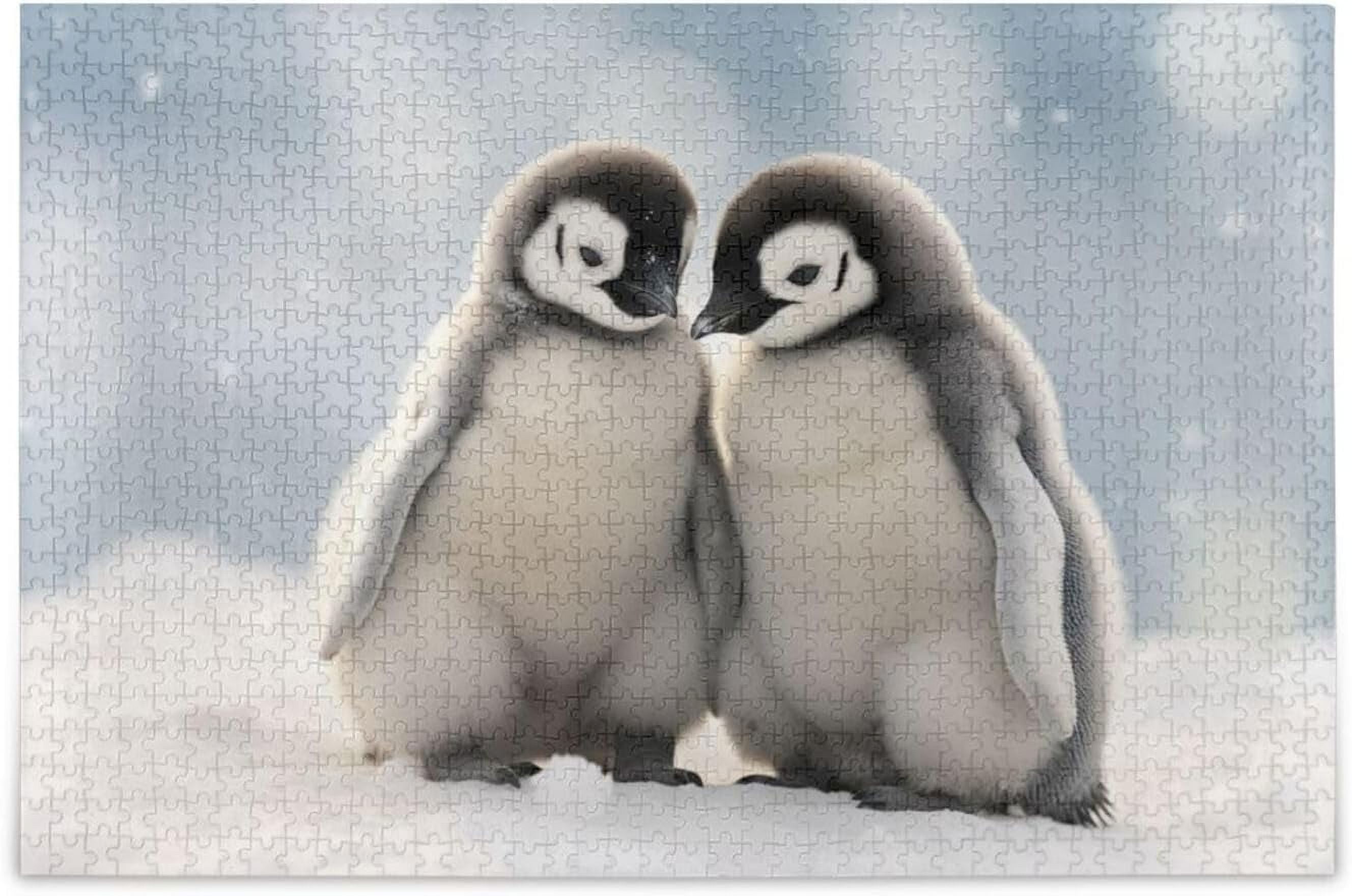 FREEAMG Two Penguins 1000 Piece Large Jigsaw Puzzle for Adults - Game ...