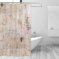 thumbnail image 1 of FREEAMG Vintage Bike Flower Butterfly Shower Curtain Liner, 72 x 72 Waterproof Fabric Shower Curtains with Hooks for Bathroom Hotel, 1 of 4