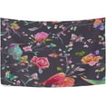 thumbnail image 1 of FREEAMG Vintage Bird Butterfly Tapestry Aesthetic Tapestry Wall Hanging for Home Decor 90" x 60" Inches, 1 of 6