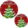 thumbnail image 1 of FREEAMG Vivid Christmas Tree Trivets for Hot Pots and Pans and Pot Holders 2PCS – Cotton Rope Round Mats, Hot Pads for Kitchens, Coasters, Placemats, 1 of 7