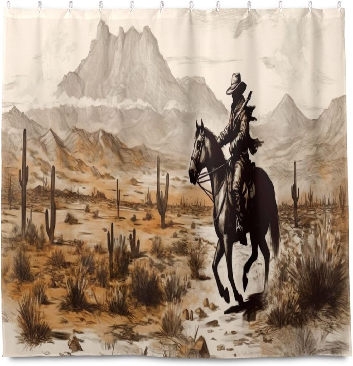 Cowboy Charm Shower Curtain NCU0DDK2527