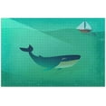 thumbnail image 1 of FREEAMG Whale Watercolor 1000 Piece Jigsaw Puzzle, Wall Artwork Puzzle Games for Adults Teens 29.5" L X 19.7" W, 1 of 7