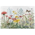 thumbnail image 1 of FREEAMG Wildflowers Butterfly 1000 Piece Large Jigsaw Puzzle for Adults - Game Interesting Toys - Hand Made Puzzles Personalized Gift, 1 of 7