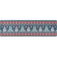 thumbnail image 1 of FREEAMG Winter Knitting Snowman Long Trivet Table Runner Non-Slip Heat Resistant Table Protector Waterproof Easy to Clean Christmas Tree Hot Pads Pot Holders Table Mats, 1 of 7