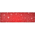 thumbnail image 1 of FREEAMG Winter Red Snow Long Trivet Table Runner Non-Slip Heat Resistant Table Protector Waterproof Easy to Clean Christmas Snowy Hot Pads Pot Holders Table Mats, 1 of 7