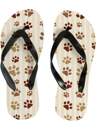 Dog paw print sandals hotsell