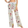 thumbnail image 1 of FREEAMG Women Pajama Pants Lounge Pants Long Stretch Comfy Sleepwear Continental Breakfast Dessert, 1 of 7