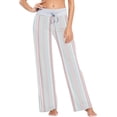 thumbnail image 1 of FREEAMG Women Pajama Pants Lounge Pants Long Stretch Comfy Sleepwear Pink Stripe, 1 of 7