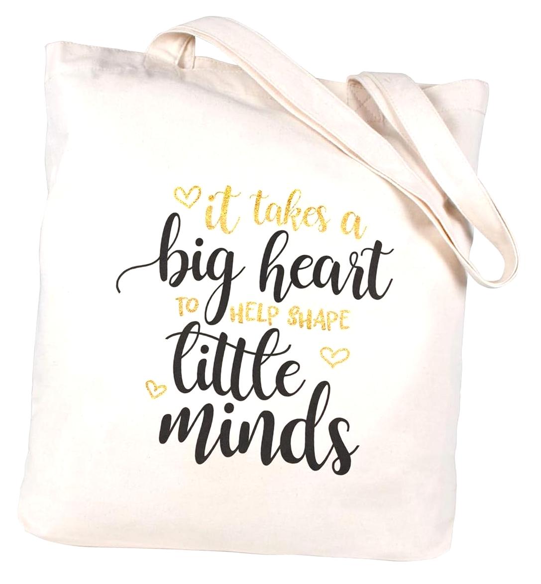 FREEAMG Women's Teacher Appreciation Tote Bag for Valentine's Day ...