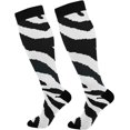 thumbnail image 1 of FREEAMG Zebra Compression Socks Women Men Long Stocking (20-30mmHg) Travel Knee High Stockings for Athletic Sports,Running,Cycling,Nursing, 1 of 7