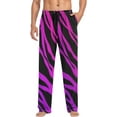 thumbnail image 1 of FREEAMG Zebra Cotton Pajama Pant for Men, Super Soft Lightweight Lounge Pajama Bottoms Drawstring Sleepwear Pant with 2 Pockets, 1 of 7