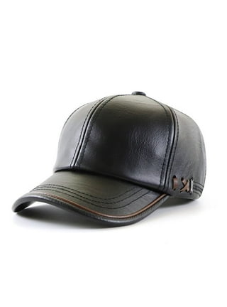 Genuine Leather Mens Baseball Cap,Outdoor Adjustable Real Leather Baseball  Cap,Driving Cowhide Sun Hat for Spring or Autumn (Brown) at  Men's  Clothing store
