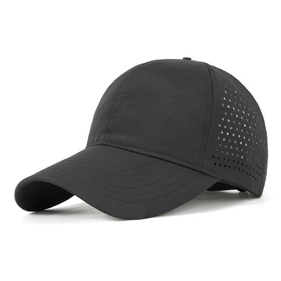 FREEBIRD99 Unisex Quick Dry Hat Sports Cap Lightweight Breathable Mesh Baseball Cap - Black #2229