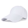 thumbnail image 1 of FREEBIRD99 Unisex Structured Long Bill 4 1/3 Inch - 11 cm Adjustable Cotton Long Brim Baseball Cap - white #16012, 1 of 1