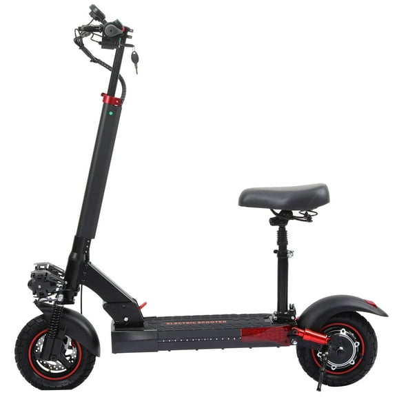 FREEBOY 800W Off-road Electric Scooter with Seat for Adults, 48V 15Ah Battery Foldable Commuter E Scooter