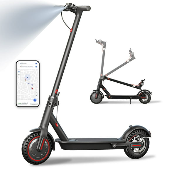 FREEBOY Electric Scooter for Adults & Teens - 350W Motor, 19 MPH Top Speed, 19 Mile Range, 8.5" Solid Tires, Foldable Commuting E-Scooter with Dual Brake System & APP Control, Portable Design