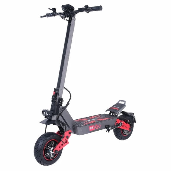 FREEBOY H8 Dual Motor Electric Scooter, 6000W, 60V 28Ah Battery, 50 mph Top Speed, 50–56 Mile Range, Dual Hydraulic Disc Brakes, 11" Off-Road Tires, IPX5 Waterproof, 330 lb Max Load