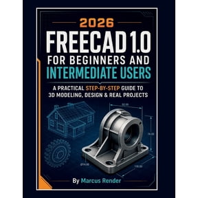 FREECAD 1.0 for Beginners and Intermediate Users: A Practical Step-by-Step Guide to 3D Modeling, Design, and Real Projec, (Paperback)