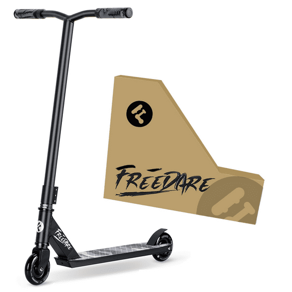 FREEDARE JB-1 Complete Pro Stunt Scooter for Teens, Adults, Boys and Girls, Trick Scooter for Beginners Aged 8+, Black