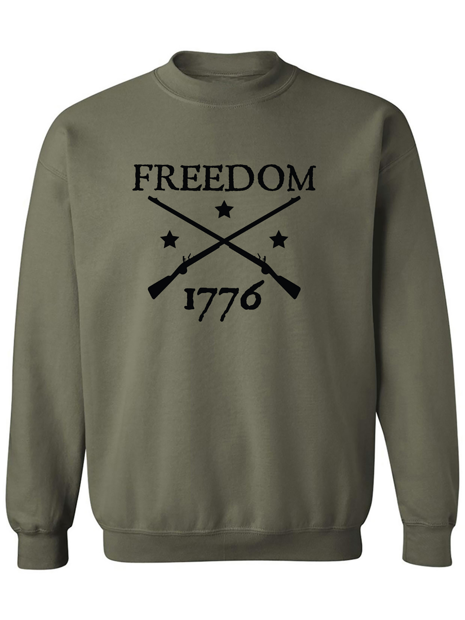 Zerogravitee FREEDOM 1776 Hooded Sweatshirt - Adult Unisex Pullover Hoodie, 50% Cotton 50% Polyester