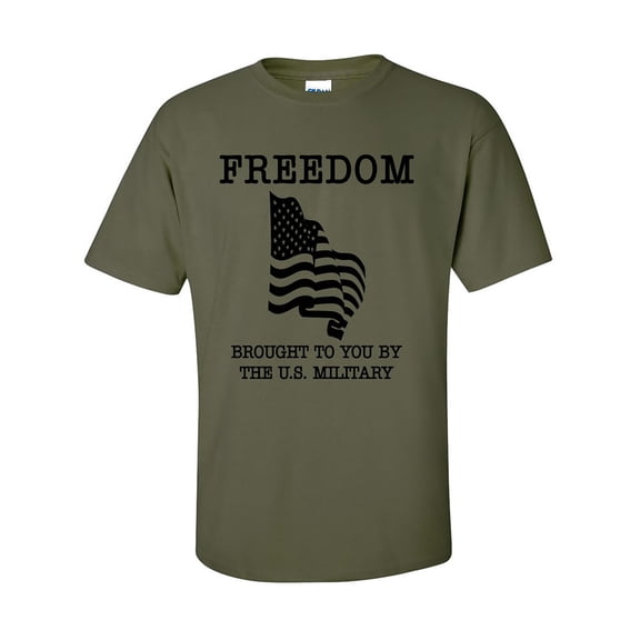 FREEDOM - Brought to you by the U.S. Military Short Sleeve T-Shirt