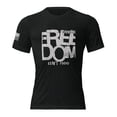 thumbnail image 1 of FREEDOM ISN'T FREE - Short sleeve t-shirt (Charcoal-Black Triblend, XS), 1 of 4