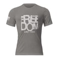 thumbnail image 1 of FREEDOM ISN'T FREE - Short sleeve t-shirt (Grey Triblend, XS), 1 of 4