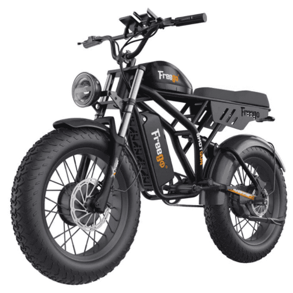 FREEGO F3 Pro Max Electric Dirt Bike – 2000W Dual Motor, 48V Battery, 35MPH Speed, 68-108 Miles Range, 20" x 4" Tires