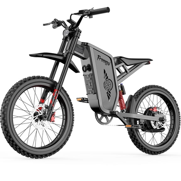 FREEGO X2 Pro All-Terrain Electric Dirt Bike with Pedals, 6000W Peak 60V 30Ah E Moto, 50 MPH, KKE Rear Suspension