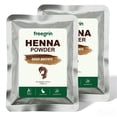 thumbnail image 1 of FREEGRIN Natural Deep Brown Henna Hair Powder, Ammonia Free Plant Based Hair Color, Rich Brown Tone for Daily Hair Styling (2 Pack, 200g Total), 1 of 10