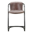 thumbnail image 1 of Moe's Home Collection Freeman Counter Stool Grazed Brown Leather-Set Of Two, 1 of 3