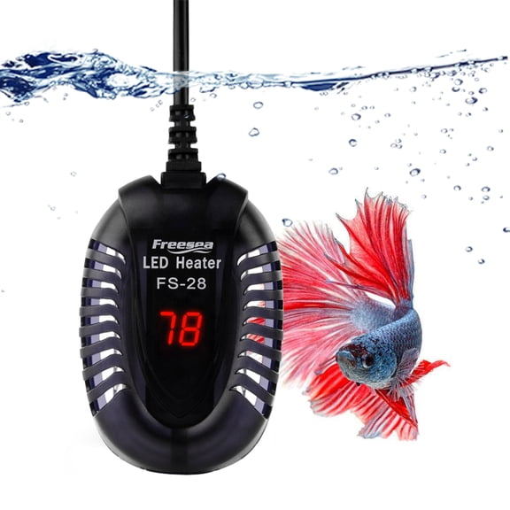 FREESEA Fish Tank Aquarium Heater: 300 Watt Submersible Mini Adjustable Thermostat with LED Digital Temperature Display for Coral Tank | Saltwater Tank | Betta Tank