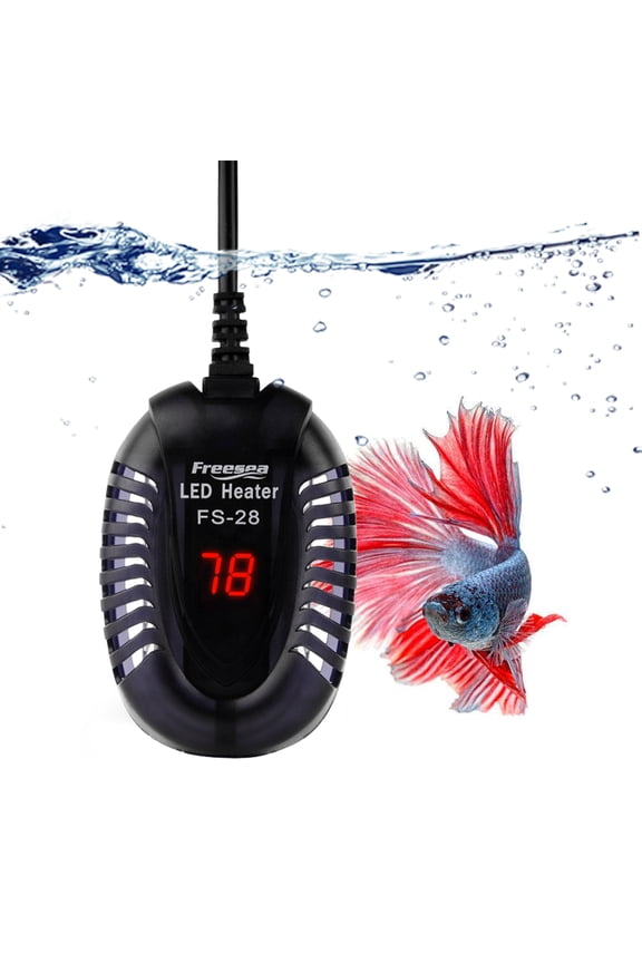 Fish Tank Aquarium Heater: 300 Watt Submersible Mini Adjustable Thermostat with LED Digital Temperature Display for Coral Tank | Saltwater Tank | Betta Tank