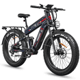 thumbnail image 1 of FREESKY 48V 45AH LG Dual Battery Electric Bike, 26" Fat Tire Mountain Ebike, Full Suspension & Hydraulic Brakes UL 2849 Certified by TÜV, 1 of 7