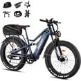 thumbnail image 1 of FREESKY Electric Bike with BAFANG Motor, 48V 25Ah Samsung Cells Battery Ebike for Adults Electric Bicycles, 26" Fat Tire  Full Suspension Mountain Beach E Bike, 105 Miles Range (Latest Release), 1 of 5