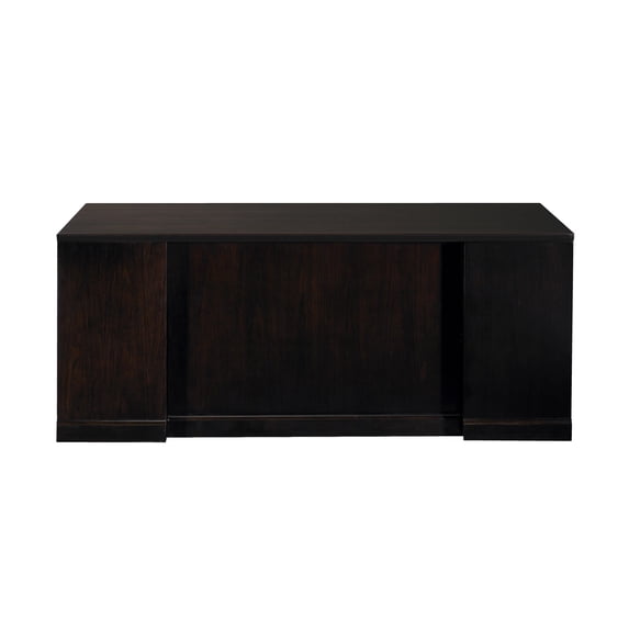 Mayline Sorrento Series Double Pedestal Desk in Bourbon Cherry