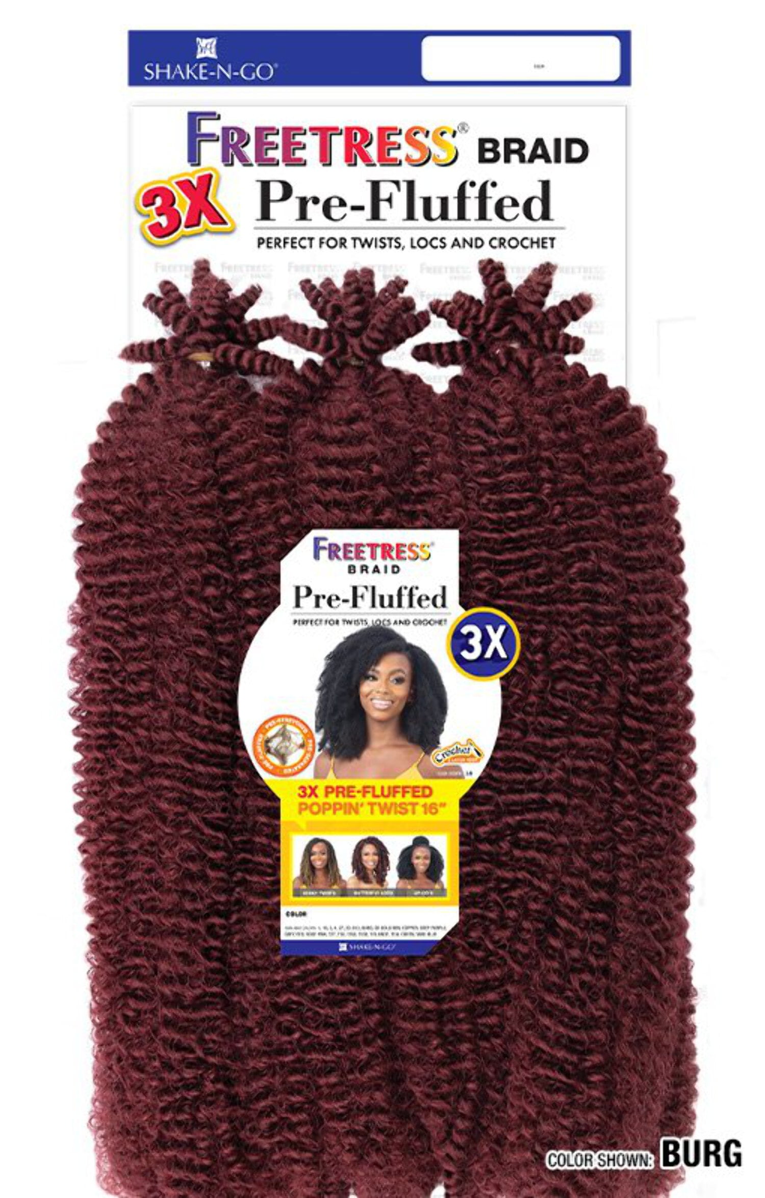 FREETRESS - 3X PRE-FLUFFED POPPIN' TWIST 16