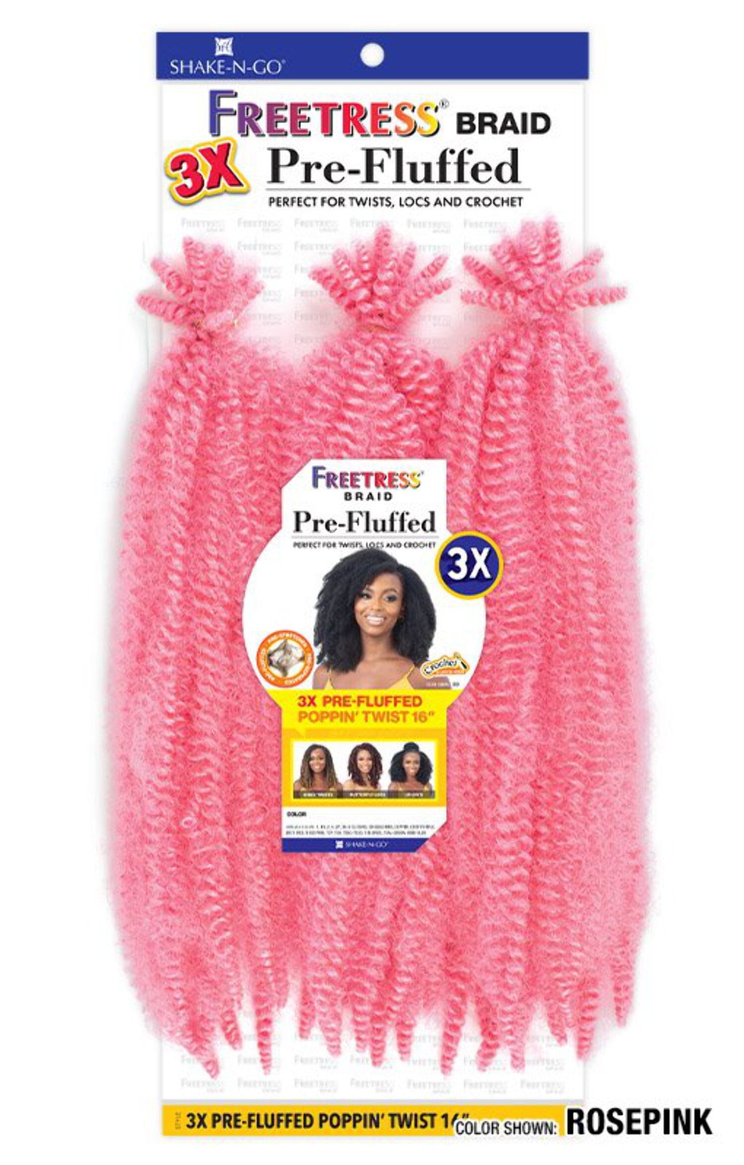 FREETRESS - 3X PRE-FLUFFED POPPIN' TWIST 16