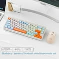 thumbnail image 1 of FREEWOLF M68 Wireless Keyboard and Mouse Set Multidevice Connection 68 Keys Mini Keyboard and A3 Mouse Kit PBT keycaps Backlight, 1 of 10