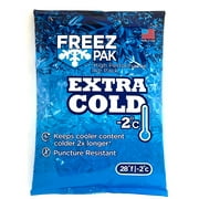 FREEZ PAK Extra Cold - 2C Ice Bag Reusable Ice Block Substitute, Blue