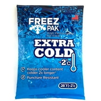 FREEZ PAK Extra Cold - 2C Ice Bag Reusable Ice Block Substitute, Blue