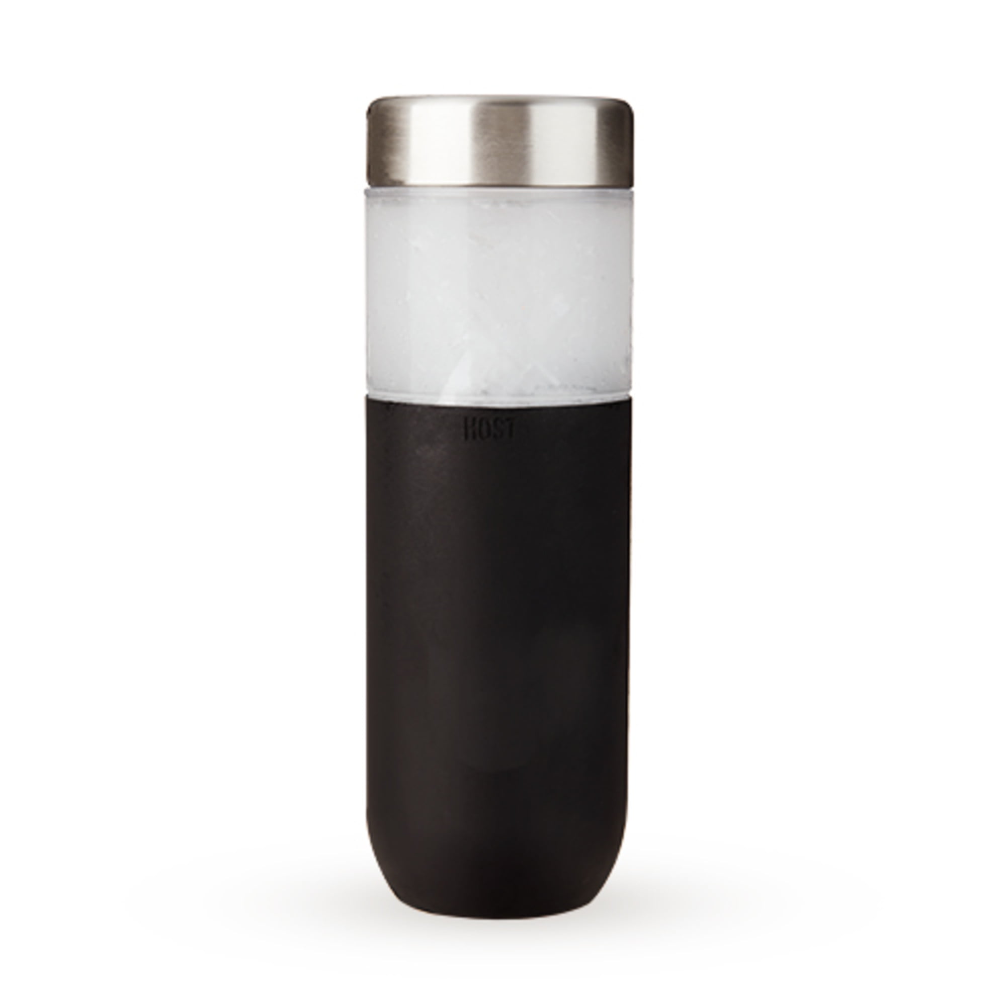 Black Double Walled Insulated Water Bottle with Stainless Steel Lid